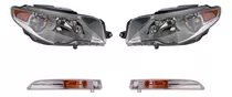 2 Faros Y 2 Cuartos Depo Passat Cc 2009 - 2012