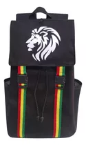 Mochila Reggae Lion Of Judah Peace Love Paz E Amor Unissex