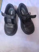 Zapatos Kickers Dualfit Negro De Nena Usado En Condiciones 