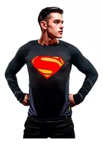 Remera Slim Fit Traje De Superman Ranwey Prs001