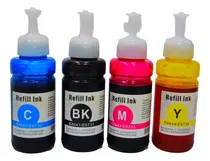 Set 4 Tinta Alternativo Recarga Epson 664 L380 L395 L396 