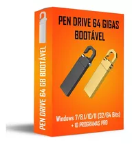 Pen Drive 64 Gb Bootável Para Formatação + 10 Programas Pro