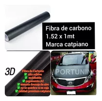 Fibra De Carbono 3d Vinil Con Burbujas De Aire 1.52x 1 Mt.