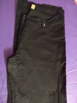 Pantalon Negro Gabardina Talle L