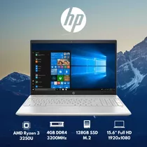 Laptop Hp 15.6 Fhd Amd Ryzen 3 4gb 128gb - Inteldeals