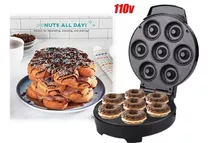 Mini Máquina Para Hacer Rosquillas Aperitivos Donas 110v Color Negro