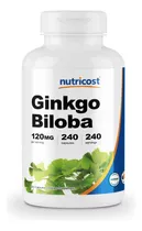 Nutricost Ginkgo Biloba 120 Mg, 240 Cápsulas Importadas