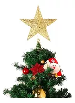 Estrella Arbol De Navidad Dorada Decoracion Navidad Adorno Navideño Decoraciones Navideñas Estrella Punta Arbol De Navidad Adornos Navideños Qatarshop 