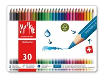 30 Lapices De Color Caran D´ache Fancolor Acuarelable