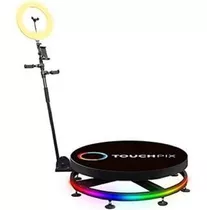 360 Selfie Auto Turntable Video Platform Con Led Glass