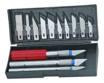 Set De Bisturí/cuchillos Cartoneros  13pcs