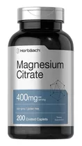 Citrato De Magnesio 400mg 200 Tabletas