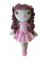 Boneca Nina Em Amigurumi - Crochê