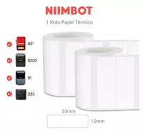 2 Rolos Etiqueta Niimbot B1/b21 50x15mm (920un)