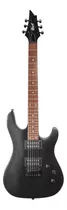 Guitarra Eléctrica Cort Kx Series Kx100 De Tilo Metallic Black Con Diapasón De Jatoba