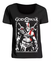 Remeras God Of War Mujer Kratos Cara Dios Videojuego