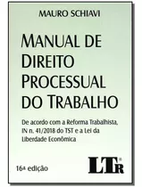 Manual De Direito Processual Do Trabalho-16ed/20