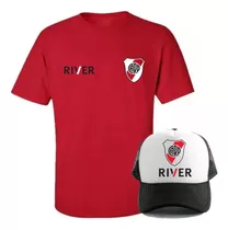 Combo - Remera + Gorra Trucker - River Plate