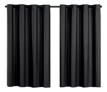 Cortina Blackout De Pvc 2,20m X 1,30m Preto Corta Luz 