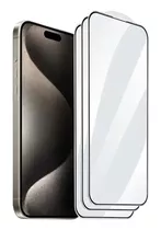 Kit X3 Vidrio Templado Mate Para iPhone 15 Pro