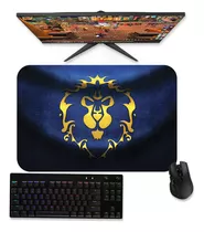 Mousepad Gamer Grande 60x40 Wow - Brasão Aliança Aliance 1