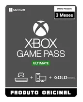 Gift Card Xbox Game Pass Ultimate Brasil 3 Meses Envio Flash