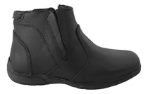 Zapatos Botas Botines Escolar Niño Yuyin 29021 Piel Negro