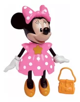 Boneca Minnie - Conta Histórias - Disney - Rosa - Elka