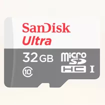 Cartão Memória Micro Sd Sandisk 32gb Ultra Classe 10