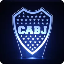 Lámpara Led 3d Velador  Escudo De Futbol De Tu Equipo 