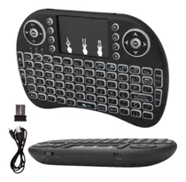 3 Mini Teclado Sem Fio Air Mouse Touch Tv Wireless Com Luz