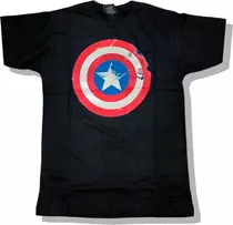 Remera Capitan America Avengers Marvel 100% Algodón Geek