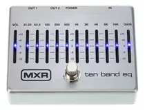 Pedal Ecualizador Mxr M-108s 10 Band Eq Silver