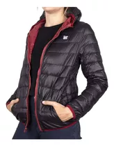 Parca Down Jacket Reversible Mujer Roja Local Crew