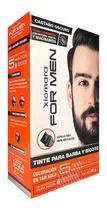 Xiomara For Men Tinte Colorante En Gel Para Barba Y Bigote Tono Castaño Oscuro