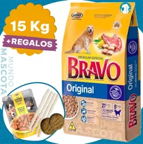 Comida Perro Adulto Bravo Original 15 Kg + Regalo + Envío