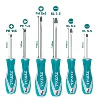 Set Kit Juego Destornillador  Total  Philips Plano Tht250606