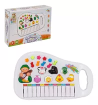 Teclado Piano Animal Infantil Sons Eletrônico 12 Teclas