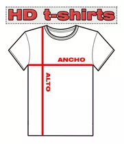 Remera Algodón Personalizadas Hd T-shirts Frente Y Espalda