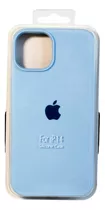Funda Silicona Compatible iPhone 14, Azul Cielo