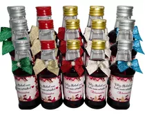 11 Mini Vinhos 50ml Personalizados Decorados Tema Natal