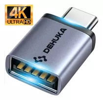 Dehuka Adaptador Otg Usb C Usb Tipo C A Usb Color Gris Oscuro