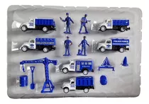 Kit Carrinhos Trucks Caminhão Construção Trator Mini Truck