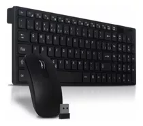 Kit Teclado E Mouse Sem Fio Wireless Bluetooth Slim 2.4 Ghz