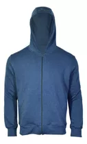 Campera Salomon Logo Fz Hoodie Ii Hombre Legion Blue Heather