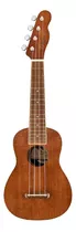 Fender Ukelele Starter Pack Soprano Kit Funda Soporte Correa Color Marrón