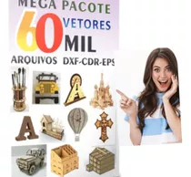 Pack Corte Laser + Cnc E Router, Artes Mdf, Acrílico, Mad