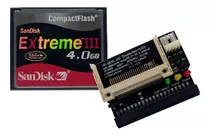 Kit 3 Adap. Cf X Ide Fêmea + Cartão Compact Flash 4gb Slc