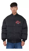 Chaqueta Hombre Bomber College Color Negro Corona