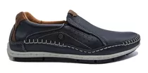 Zapatos Hombre Cuero Ringo Nauticos Elastico Cosido Bilgax